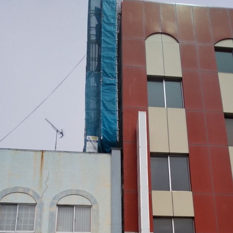   八戸市・Sビル様　外壁補修、塗装工事