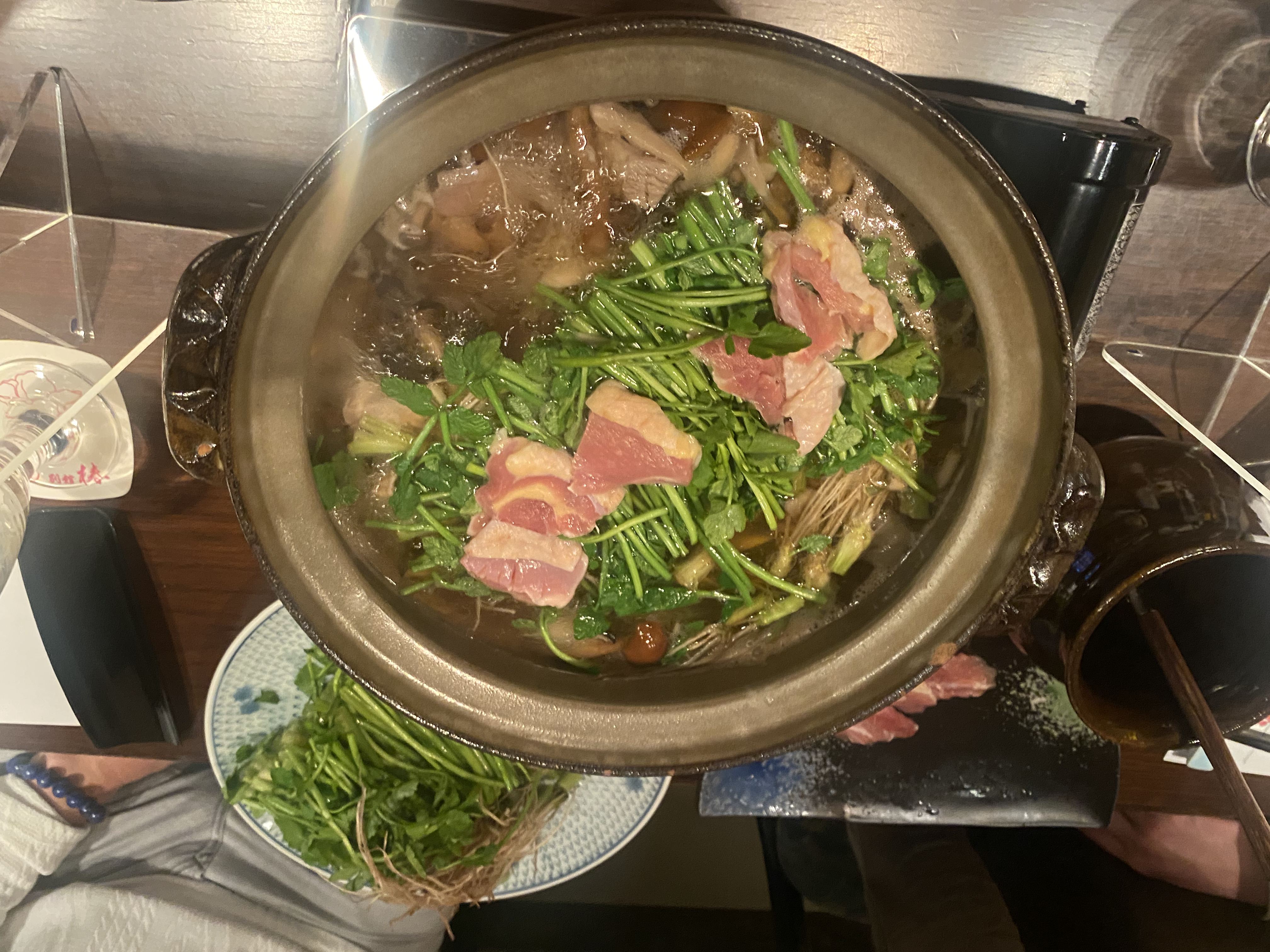 仙台のセリ鍋最高！