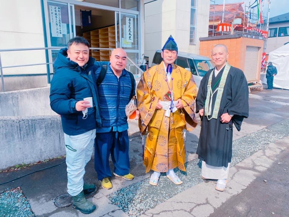 お寺の上棟式に行ってきました
