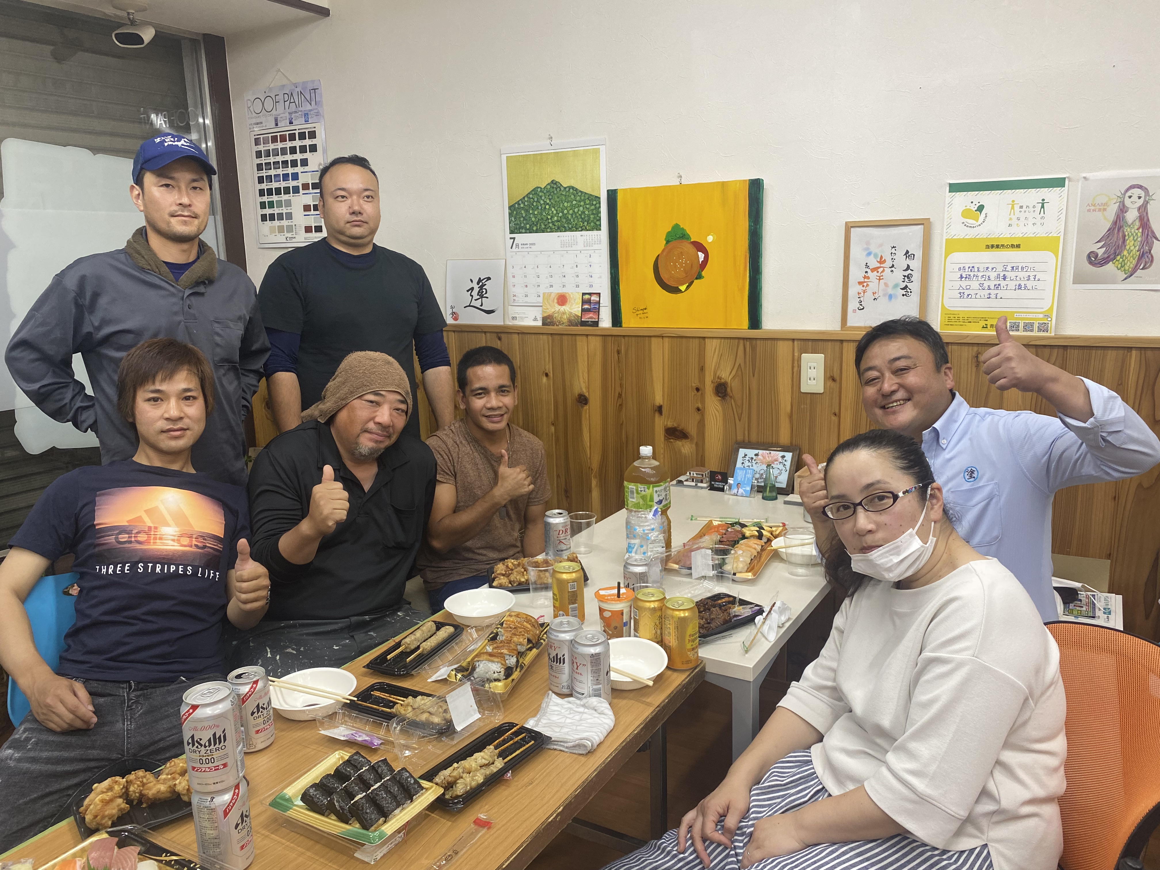 タン君が八戸ペイントに来てくれました。